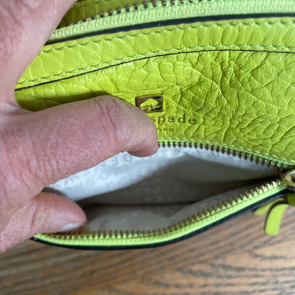 Kate Spade Looloo Perri Lane lime green leather crossbody bag - Picture 4 of 9